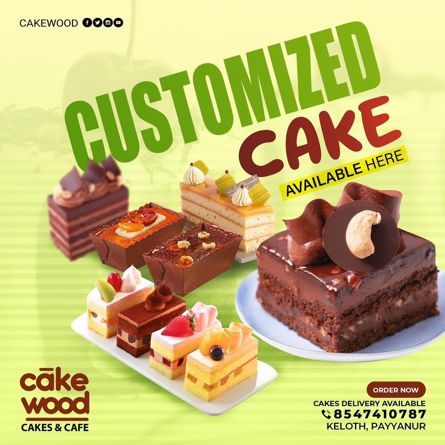 Custom cake brown